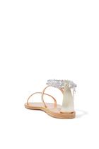 Smirni Metallic and Crystal Sandals